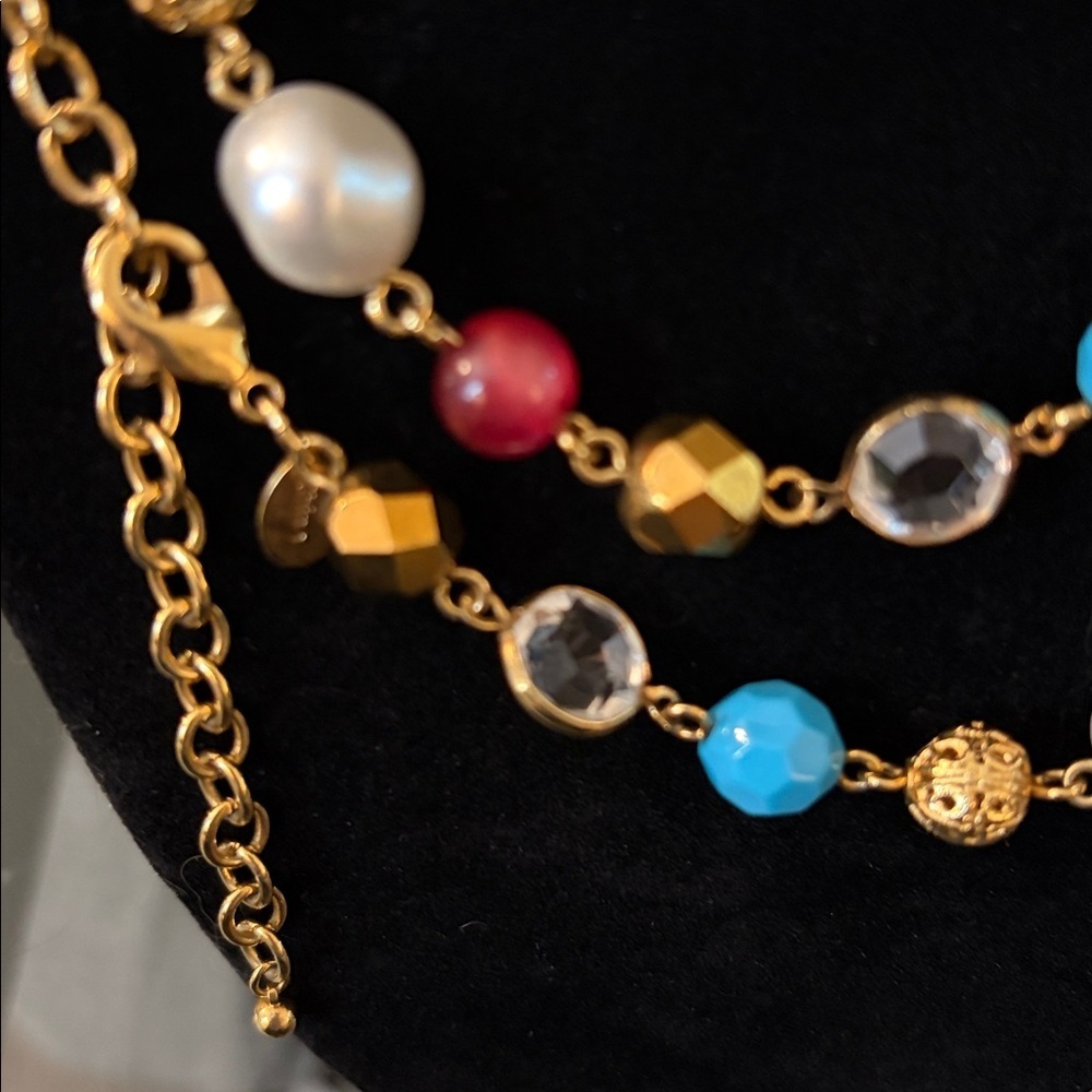 Joan Rivers Rare,Vintage, signed, Necklace 50” long - crystals. - Picture 3 of 4